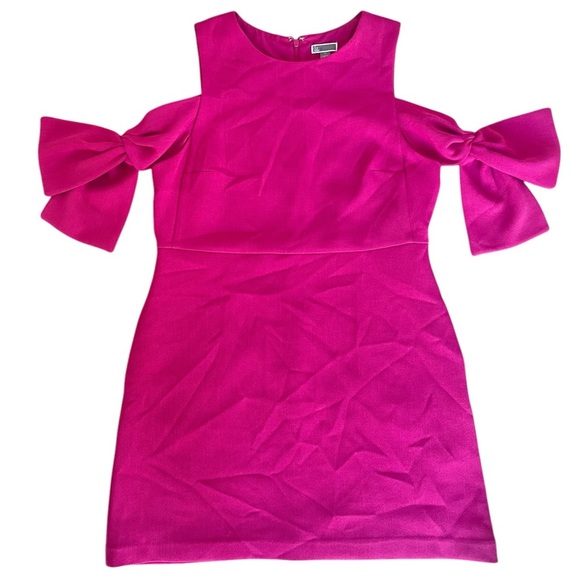 Chelsea28 Cold Shoulder Bow Knit Dress Pink - Size 14 - Picture 1 of 8